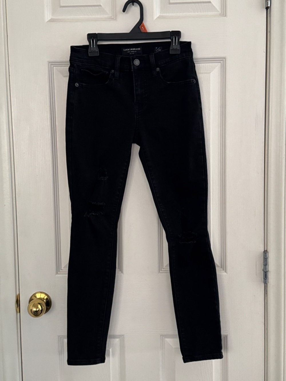 Lucky Brand Women's Black High-Rise Skinny Jeans